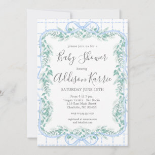 Invitación Ducha infantil Preppy Southern, Baby Shower de arc