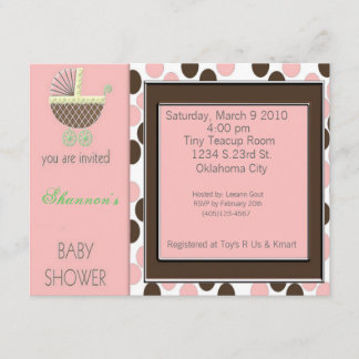 Invitación Ducha Inviations del cochecillo de bebé