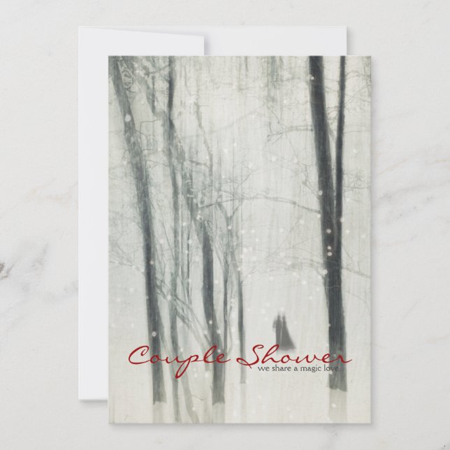 Invitación Ducha mágica de los pares del amor (Anverso)