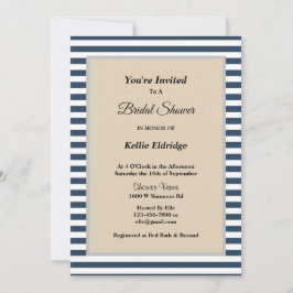 Invitación Ducha marcadamente marcadamente azul