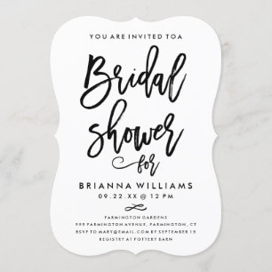 Invitación Ducha marcial Boda con mano Moda