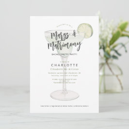 Invitación Ducha margs & matrimonial de soltería