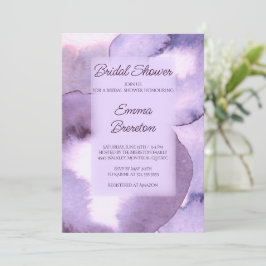 Invitación Ducha marimal violeta violeta moderna