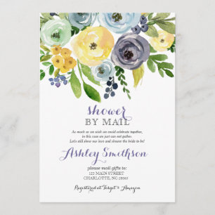 Invitación Ducha marina y amarilla por correo
