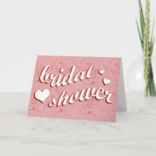 Invitación ducha matrimonial: Pink Paisley :