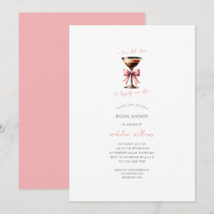 Invitación Ducha minimalista Espresso Martini Bridal