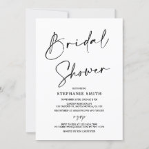 Ducha Minimalista simple para novias