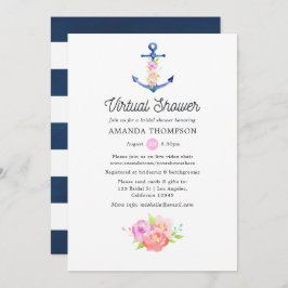 Invitación Ducha Náutica Virtual Bridal
