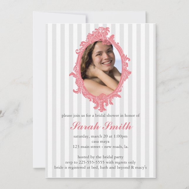 Invitación Ducha nupcial (Anverso)
