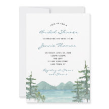 Ducha nupcial acuática sobre el tema de los lagos 