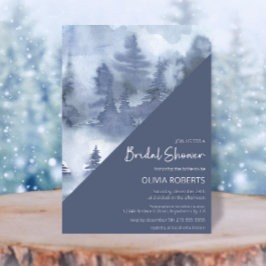 Invitación Ducha nupcial azul de la Marina de la Marina de lo