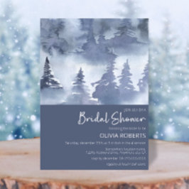 Invitación Ducha nupcial azul de la Marina de la Marina de lo