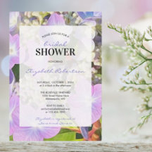 Ducha nupcial Azul púrpura Hidrangea Flor temática