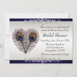 Invitación Ducha nupcial azul turquesa