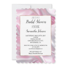 Ducha nupcial blanca rosada