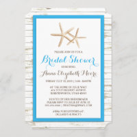 Ducha nupcial blanqueada estrellas de mar de la