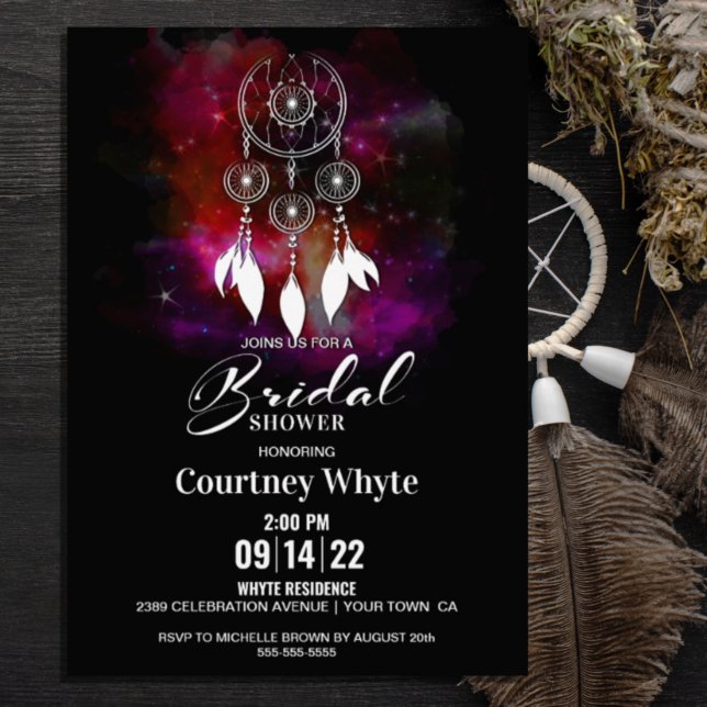Invitación Ducha nupcial Boho Dream Catcher (Subido por el creador)