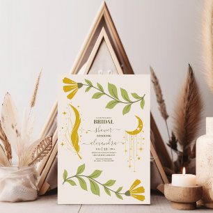 Invitación Ducha nupcial botánica vintage