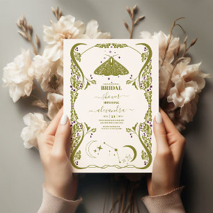 Invitación Ducha nupcial botánica vintage