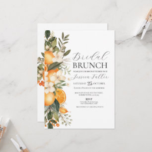Invitación Ducha nupcial Brunch Floral Bachelorette Fruto