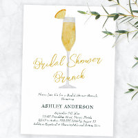 Ducha nupcial Brunch Mimosa Cocktail Gold
