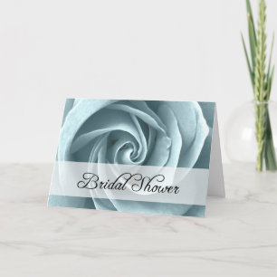 Invitación Ducha nupcial: Color de rosa azul: