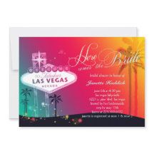 Ducha nupcial colorida de Las Vegas