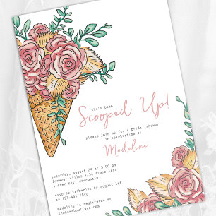 Invitación Ducha nupcial con crema de hielo