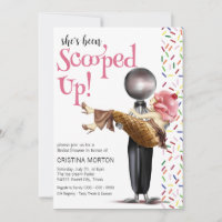 Ducha nupcial con crema de hielo de fresa