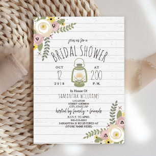 Invitación Ducha nupcial con glamour de Boho - Dusto