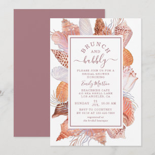 Invitación Ducha nupcial con toallas de playa de Brunch & Bub