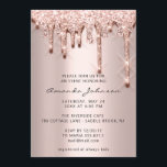 Invitación Ducha nupcial Cumpleaños 16.º Rosa Purpurina de Dr<br><div class="desc">Para una elegante invitación moderna a la moda Smile All Day! FlorenciaK diseño</div>