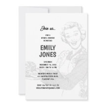 Ducha nupcial de ama de casa de los años 50