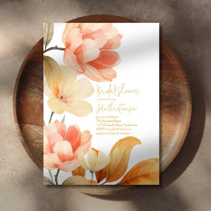 Invitación Ducha nupcial de Boho Florals