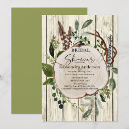 Invitación Ducha nupcial de boho ruidoso