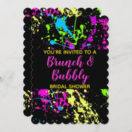 Invitación Ducha nupcial de brunch bubbly