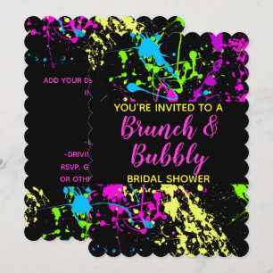 Invitación Ducha nupcial de brunch bubbly