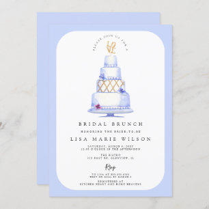 Invitación Ducha nupcial de brunch con decoración de pasteles