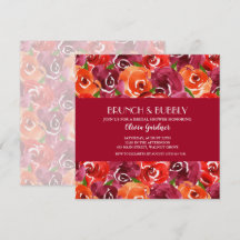 Ducha nupcial de brunch y bubbly floral