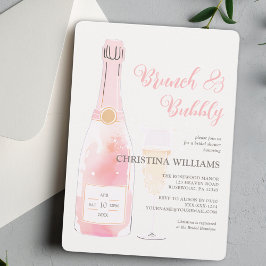 Invitación Ducha nupcial de Brunéi y Bubbly Champagne