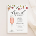 Invitación Ducha nupcial de Brunéi y Bubbly Champagne<br><div class="desc">Este Brunch con la invitación a la Bride Bridal Shower es perfecto para celebrar a la novia a ser o a una novia que ya se ha fugado. Personalizar con su información para que la novia sea.</div>