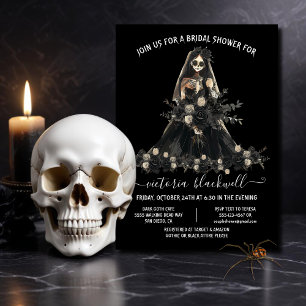 Invitación Ducha nupcial de cadáver de gótico