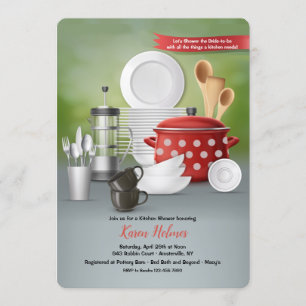 Invitación Ducha nupcial de cocina