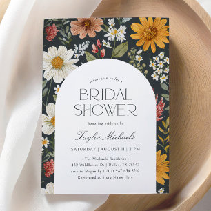 Invitación Ducha nupcial de flores silvestres