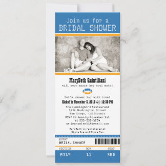Invitación Ducha nupcial de fútbol