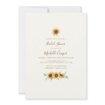 Ducha nupcial de girasol ruso