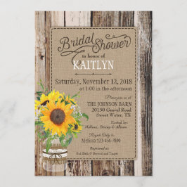 Invitación Ducha nupcial de girasol ruso