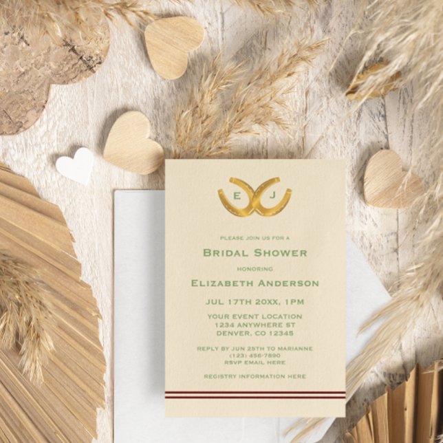 Invitación Ducha nupcial de herradura occidental (Subido por el creador)