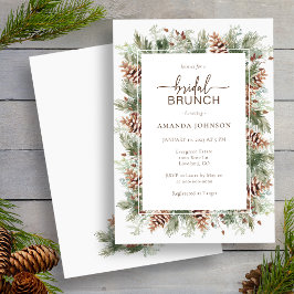 Invitación Ducha nupcial de invierno de vacaciones