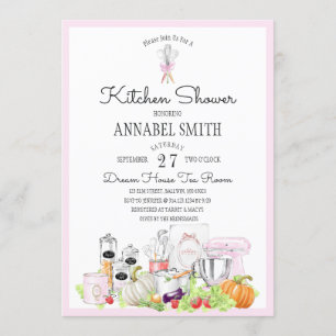 Invitación Ducha nupcial de la cocina